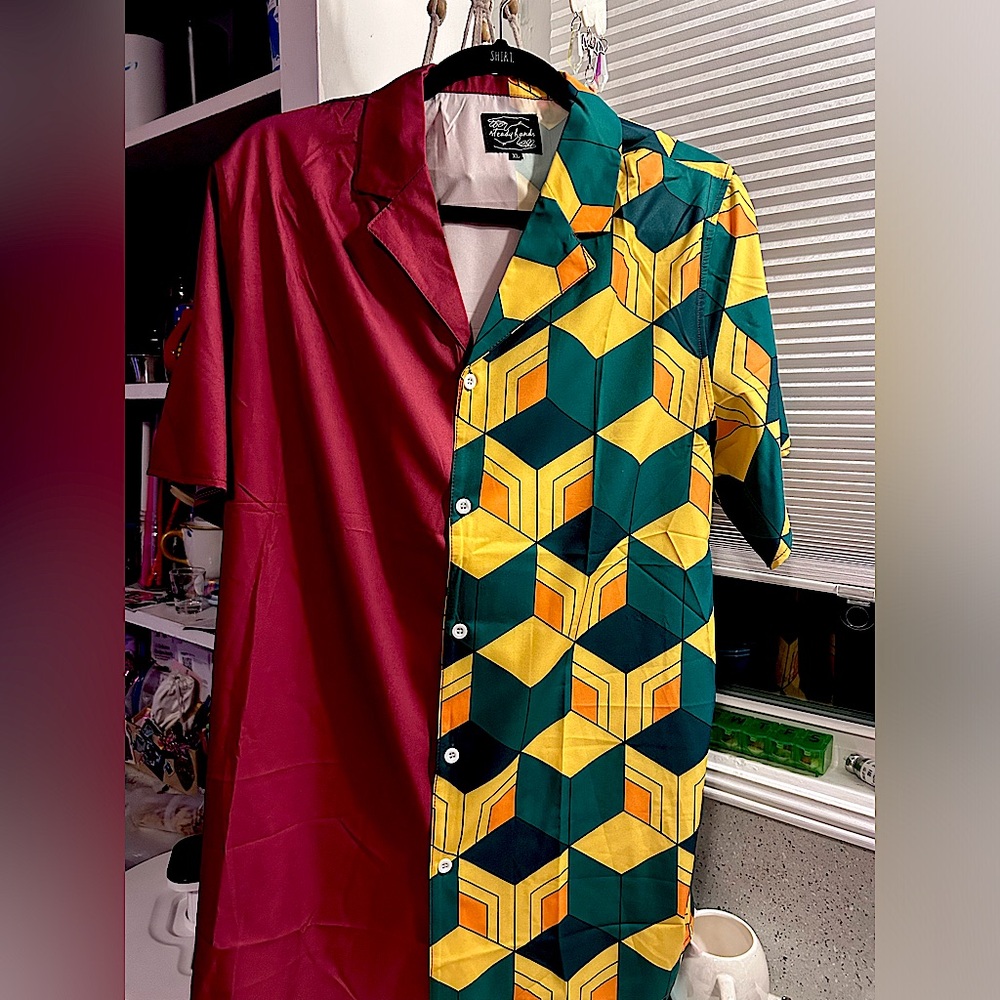 Demon slayer button up.